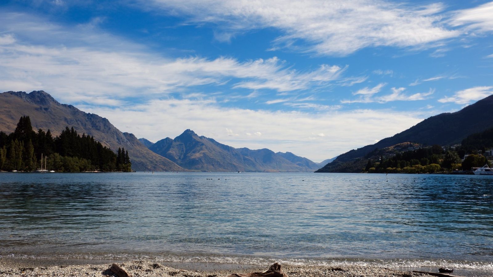 Lake Wakatipu from the hotel shoreline